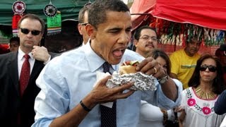 Cool president Obama goes out for burgers