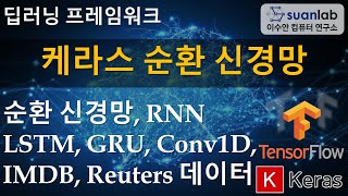 케라스 순환 신경망 RNN, LSTM, GRU