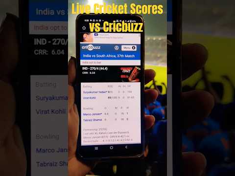Live Cricket Scores vs Cricbuzz....