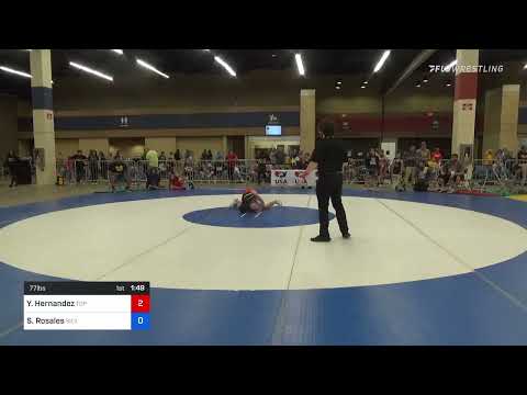 77 Lbs Rr Rnd 1 - Yamilette Hernandez, Top Dog Wrestling Club Vs Sophia Rosales, Silverback Wrestl