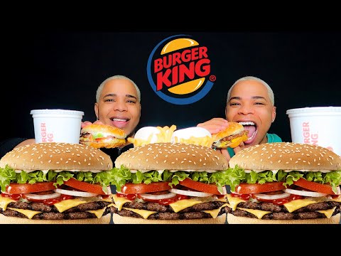 BURGER KING DOUBLE WHOPPER WITH CHEESE 🍔🍟🥤