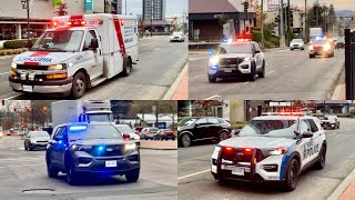 Surrey Police Service - 3x Units, BCAS + Surrey RCMP Responding