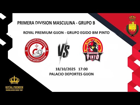 ROYAL PREMIUM GIJON - GRUPO EGIDO BM PINTO 6ª Jornada Primera división Grupo B