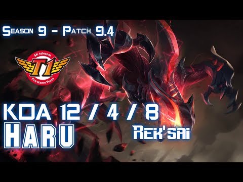 SKT Haru REK'SAI vs GRAGAS Jungle - Patch 9.4 KR Ranked