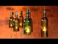 Recycled Wine Bottles Made Into A Hurricane Candle Holder, DIY Video Crafts,decorating Ideas