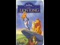 Opening To The Lion King 1995 VHS