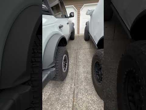 Eibach pro lift springs over SAS shocks vs fabtech dirt logic coilovers on 2021 2023 ford bronco