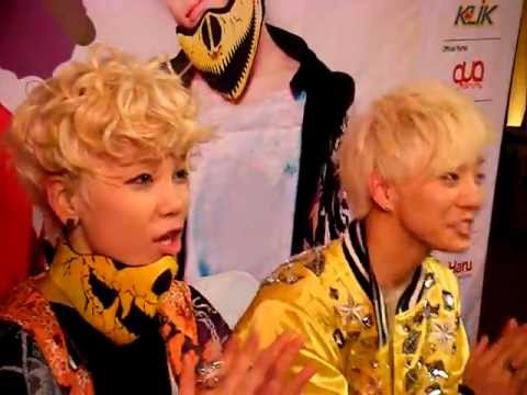 120114 [fancam] BANG & ZELO close up