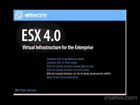 VMware vSphere CBT - Using the Default ks.cfg files for ESX 4 Installation
