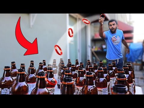 DONT Hit The WRONG Mystery Drink ($$$ MYSTERY RING TOSS CHALLENGE) Video