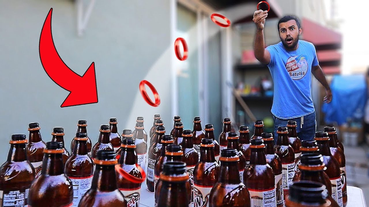 DONT Hit The WRONG Mystery Drink ($$$ MYSTERY RING TOSS CHALLENGE)