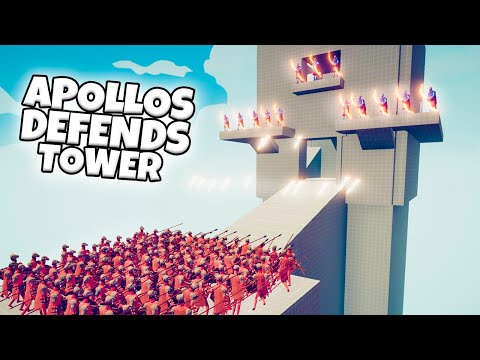 APOLLOS DEFENDS TOWER VS EVERY FACTION CUSTOM | TABS MODDED GAMEPLAY