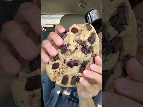 Crumbl's MILK CHOCOLATE vs. SEMI SWEET cookie! #crumbl #cookiereview