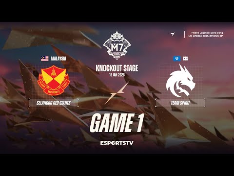 Selangor Red Giants vs Team Spirit GAME 1 M7 World Championship | SRG VS TS ESPORTSTV