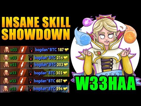 w33 - Invoker insane skill showdown Dota 2