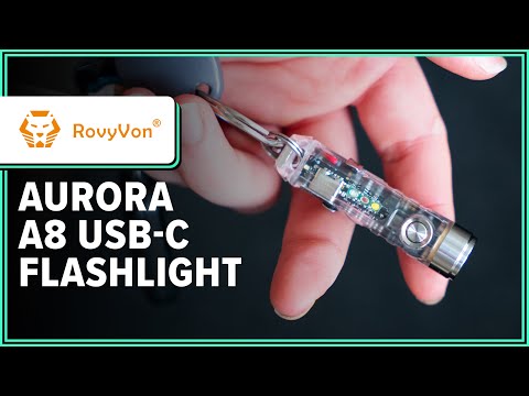 RovyVon Aurora A8 USB-C Keychain Flashlight Review (2 Weeks of Use)