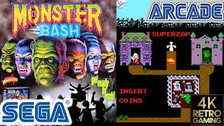 Monster Bash Arcade ( Sega 1982 ) 4k Gameplay