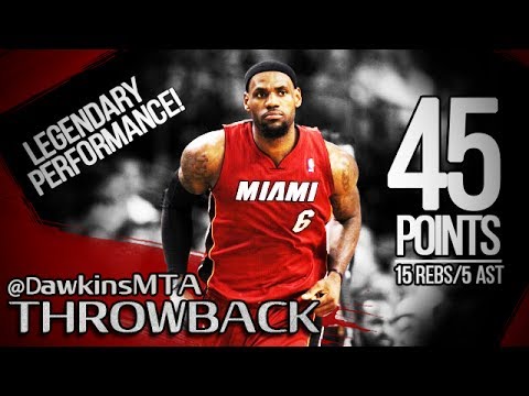 LeBron James EPiC Performance 2012 ECF Game 6 at Celtics - 45 Pts, 15 Rebs, 5 Dimes, LEGEND!