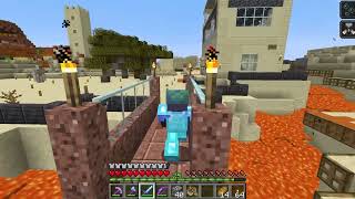 【Minecraft】マグマの村で襲撃イベントを起こしてみた。【マイクラ】