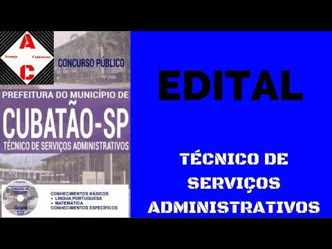 Apostila Concurso Cubatão-SP 2016 - Técnico de Serviços Administrativos
