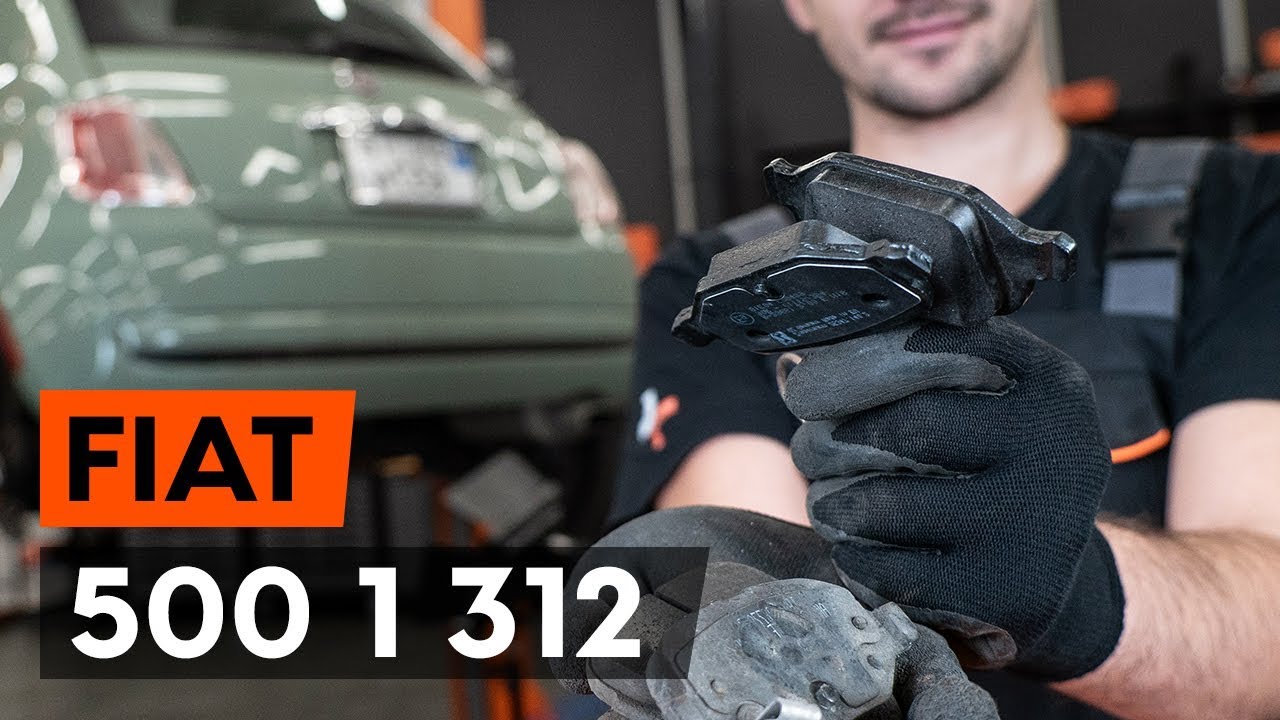 Slik bytter du bremseklosser bak på en Fiat 500 312 – veiledning