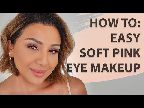 EASY SOFT PINK EYE MAKEUP TUTORIAL 2021 | NINA UBHI