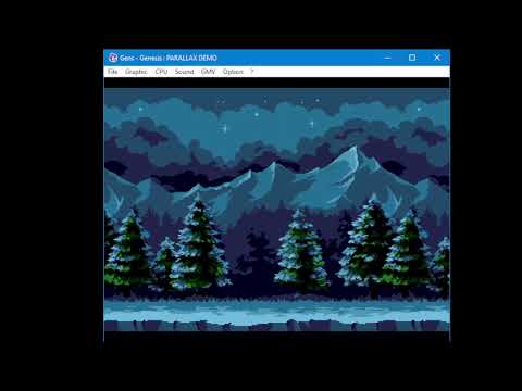 Sega Mega Drive / Genesis Parallax Demo