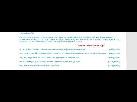 European Union – Listening Comprehension Part 1 - Telc B2 - with solutions 2025