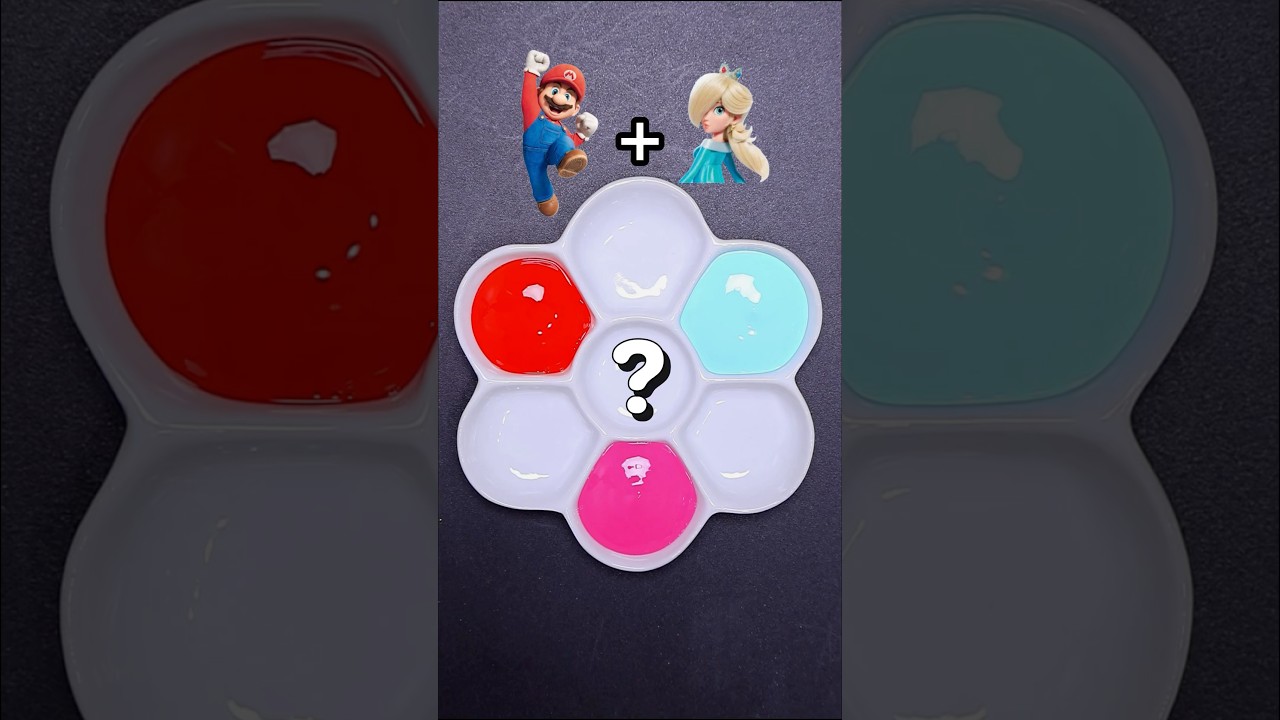 The Super Mario Galaxy Movie Color Mixing (Part 1)#supermario #nintendo #satisfying #shorts