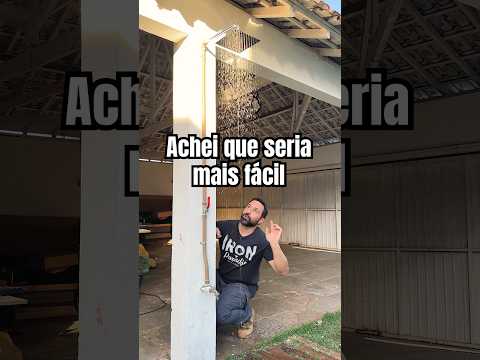Achei que era mais simples instalar uma ducha! # #diy #rafaelzago