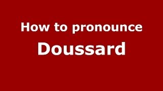How to pronounce Doussard
