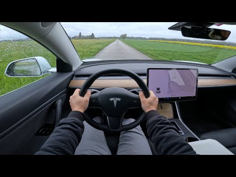 Tesla Model 3 Acceleration TEST 0-100 km/h | Winter Tires + Rain