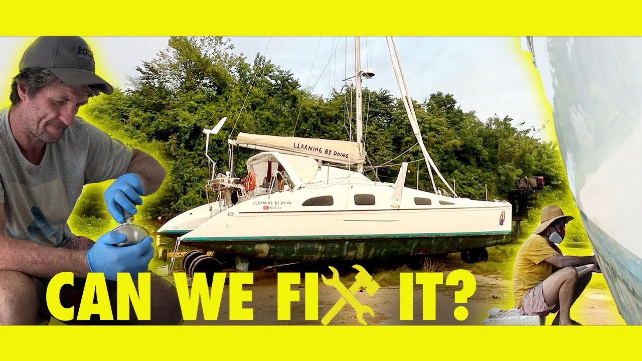 Fixing Our Boat Post-reef Disaster! Episode 256