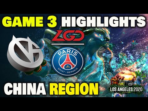 VICI Gaming vs PSG.LGD Game 3 Highlights ESL ONE Los Angeles 2020