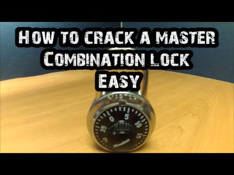 How To Crack a Master Lock- Combination Lock- EASY   🔴