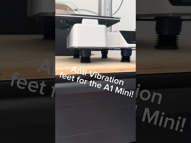 Vídeo relacionado con 4 pies antivibración para impresora 3D A1 Mini. Almohadilla antideslizante de goma y ABS que reduce la vibración y protege los accesorios de la impresora 3D
