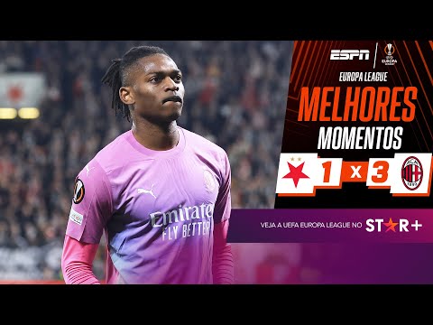 Gols e lances de Slavia Praga x Milan
