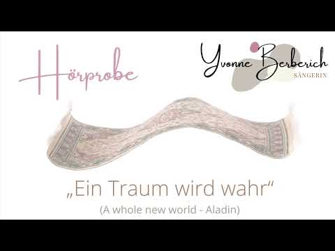 Ein Traum wird wahr- Aladin - Hochzeitsversion Cover Yvonne Berberich Sängerin