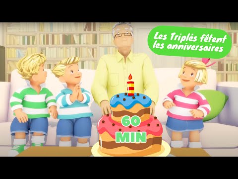 L'anniversaire des Triplés - Dessin Animé en Entier