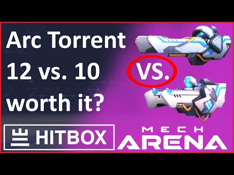 ⚡NEW Arc Torrent 12 vs. Arc Torrent 10 MAXED⚡ Mech Arena New Weapon