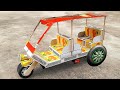 How To Make Tuk Tuk Rickshaw At Home Diy Matchbox Auto Rickshaw Tuk Tuk Rickshaw