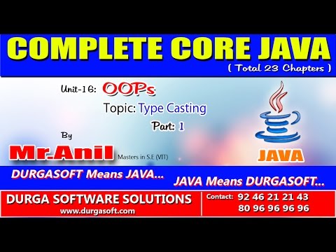 Core Java Oops Type Casting Part 1