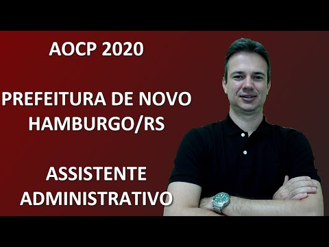 AOCP20Q020 - AOCP - 2020 - NOVO HAMBURGO/RS - PROPOSIÇÕES - RESOLUÇÃO DE QUESTÕES