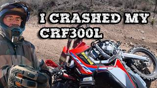 I Crashed My Honda CRF300L Dual Sport Hill Climbing