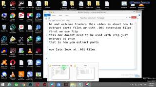 tutorial 7zip how to extract parts files and .001 files