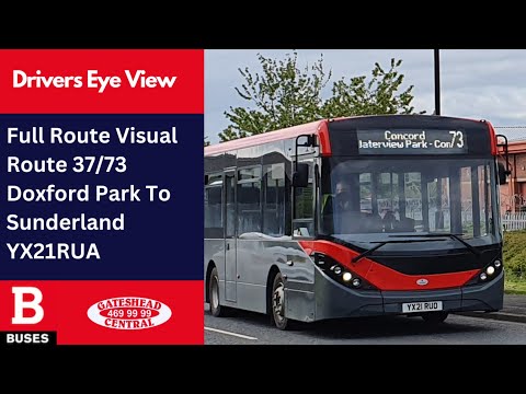 DEV: FULL ROUTE VISUAL | Nexus Bus Routes 37/73 - Doxford Park to Sunderland | YX21RUA
