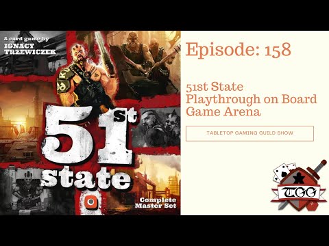 51st State Playthrough on Board Game Arena