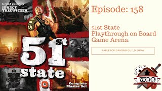 51st State Playthrough on Board Game Arena