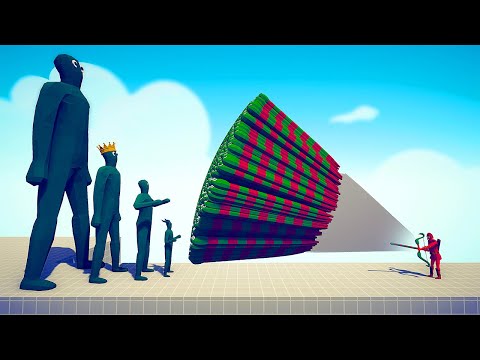 4 DIFFERENT SIZE OF ZOMBIES vs EVERY GOD - Totally Accurate Battle Simulator TABS