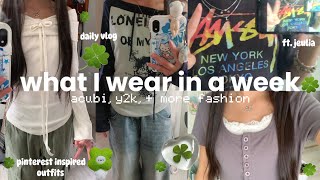 what I wear in a week ⭐️🍀// pinterest inspired outfits ft. jeulia